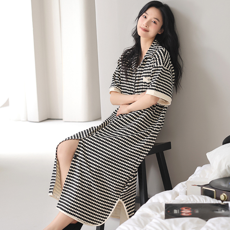 Pijama de verano para mujeres 2025 nuevo algodón de manga corta sexy para mujeres de verano traviesas pijamas de embarazo para mujeres de verano