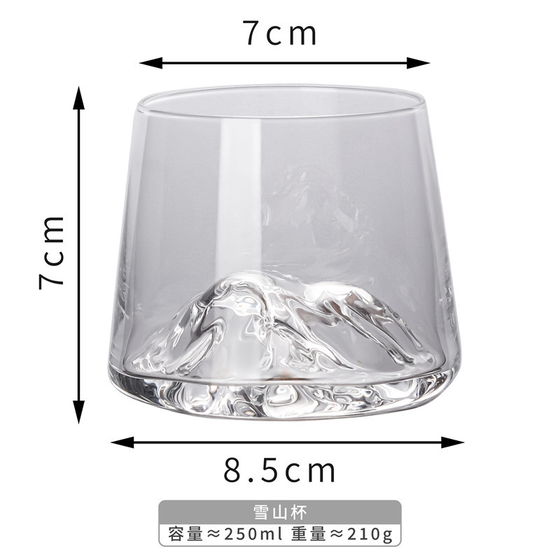 Taza de Fuji, taza de agua, taza de agua, taza de vino, taza de whisky, taza de vino extranjero