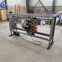 小型卧式全自动锄把机 落地式四工位圆棒机 废木料加工砂光机