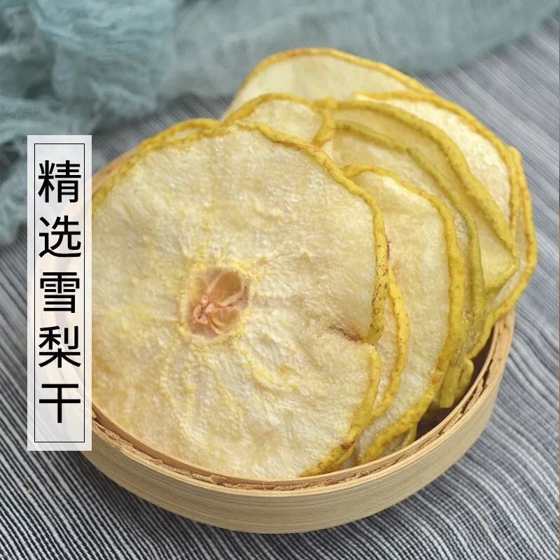 Dried Snow Pear Slices Xue Li Gan 100g Bottle for Tea and Soup overview