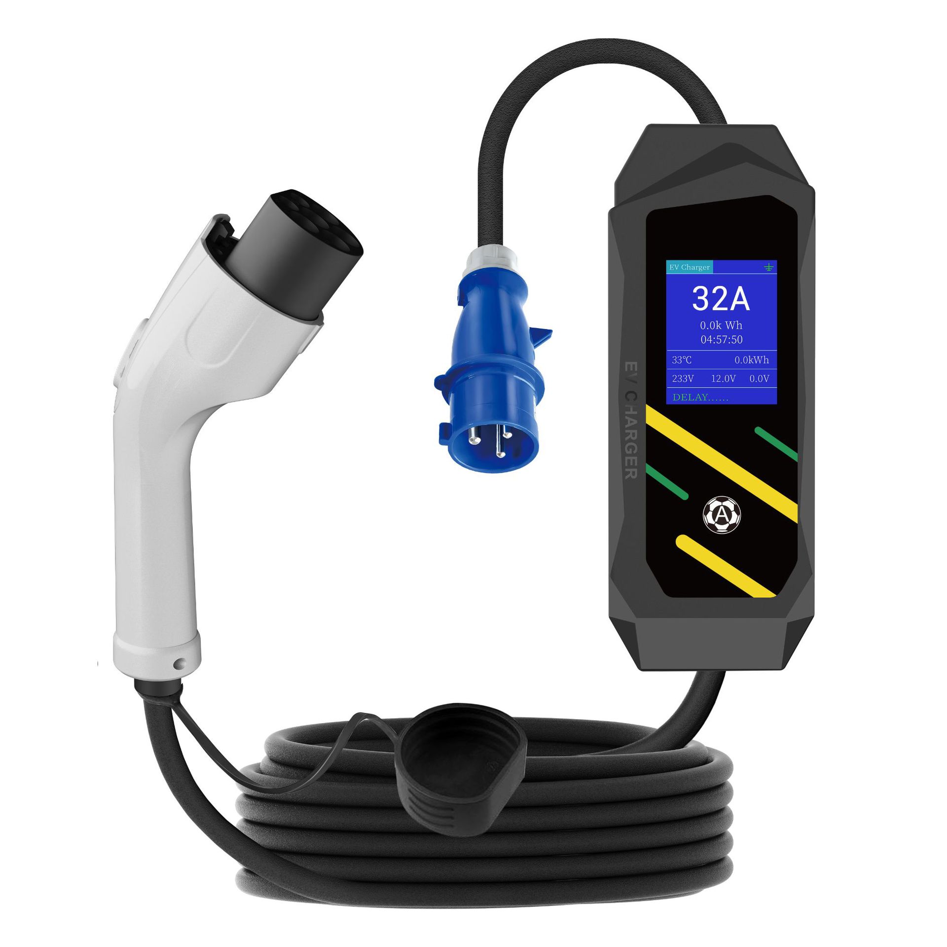 新能源汽车充电枪国标便携式随车充免接地应急电动枪单枪充电桩