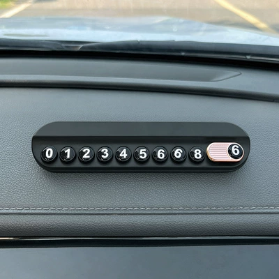 Phone Number Plate, Concealable Creative Accessory, Nömrəli dayanma kartı - black-send-aromatherapy-stick-number-and-number