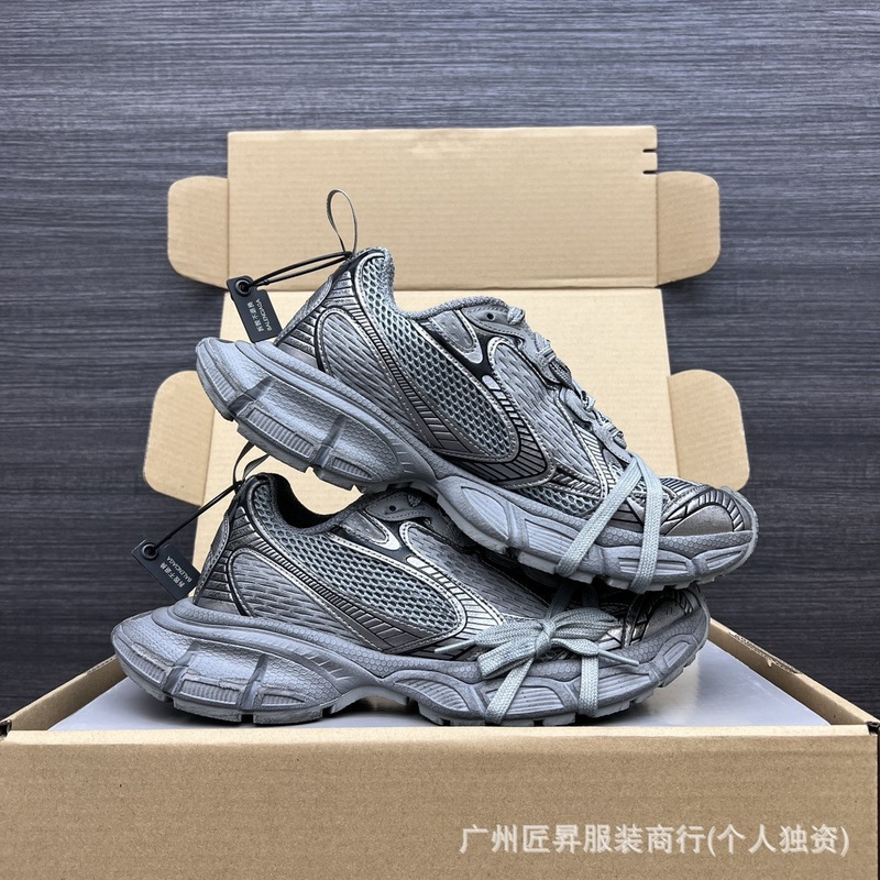 跨境专供毒家现货25ss巴黎B家纯原版本做旧3XL十代米金潮流跑鞋|undefined