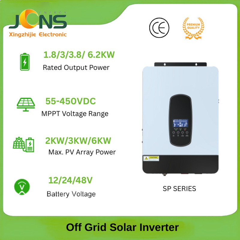 1.8 - 6.2KW Inverter solar doméstico WIFI solar refrigerado por aire inverter inteligente de alta potencia