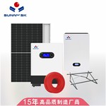 整套非洲东南亚家用太阳能锂电储能系统离网太阳能供电系统套装