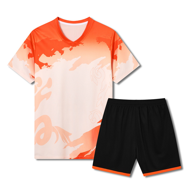 サッカー服 スコッチジャージ サッカーユニフォーム スーツ スポーツトレーニングスーツ 半袖 パフォーマンススーツ 服|undefined