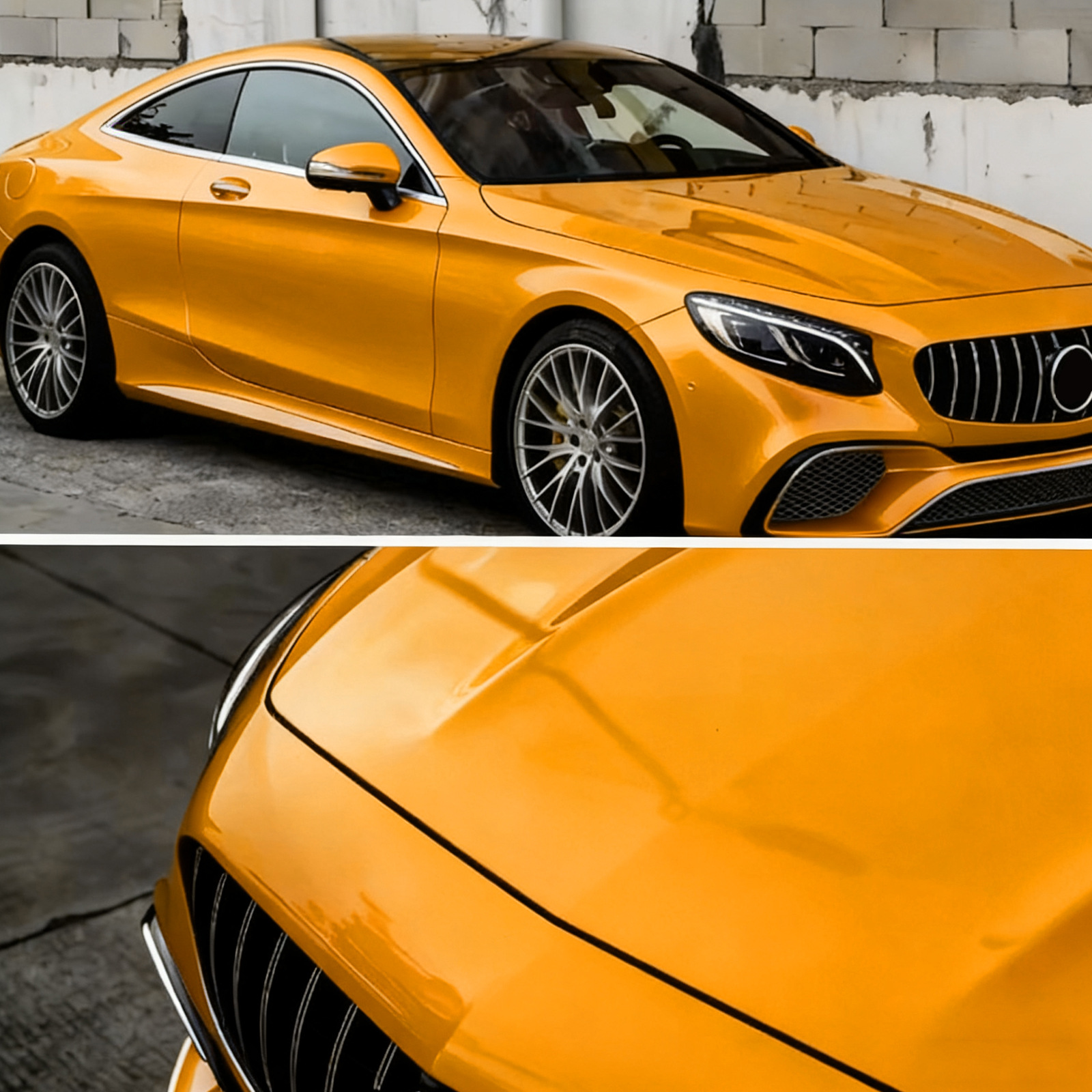 Cross-Border Supply of High-Quality Tpu Color-Changing Film Ppf Crystal Mclaren Orange Car Paint Protection Film Anti-Scratch Self-Healing