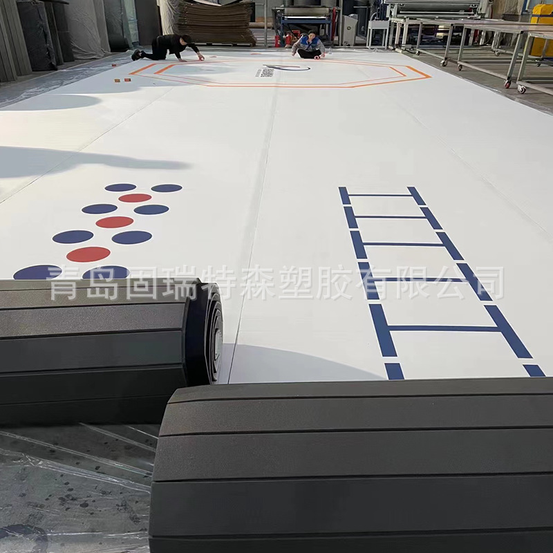 Rolling Mat Taekwondo Mat for Martial Arts, Brazilian Jiu-Jitsu, Muay Thai, Cheerleading, Non-Slip, Shock-Absorbing, Thickened Non-Slip Shock-Absorbing Mat