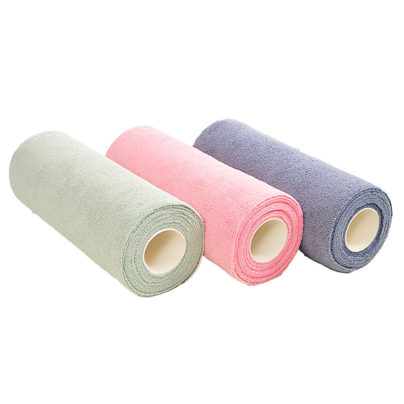 Paño de limpieza desechable de microfibra antibacteriana 10A para cocina, paño de limpieza desechable fácil de rasgar