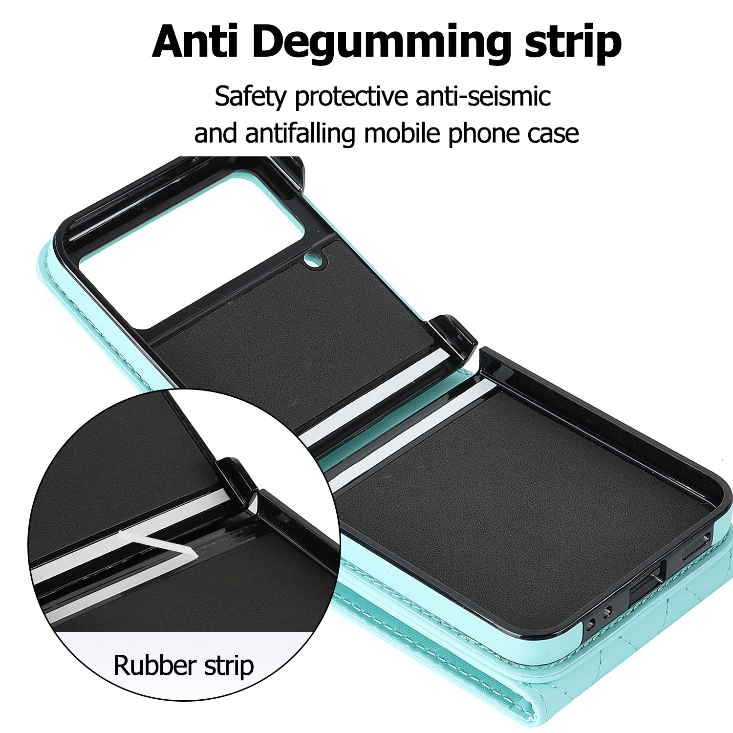 Samsung Flip6 Crossbody Phone Case With Ring And Wallet Cover_voghion.com