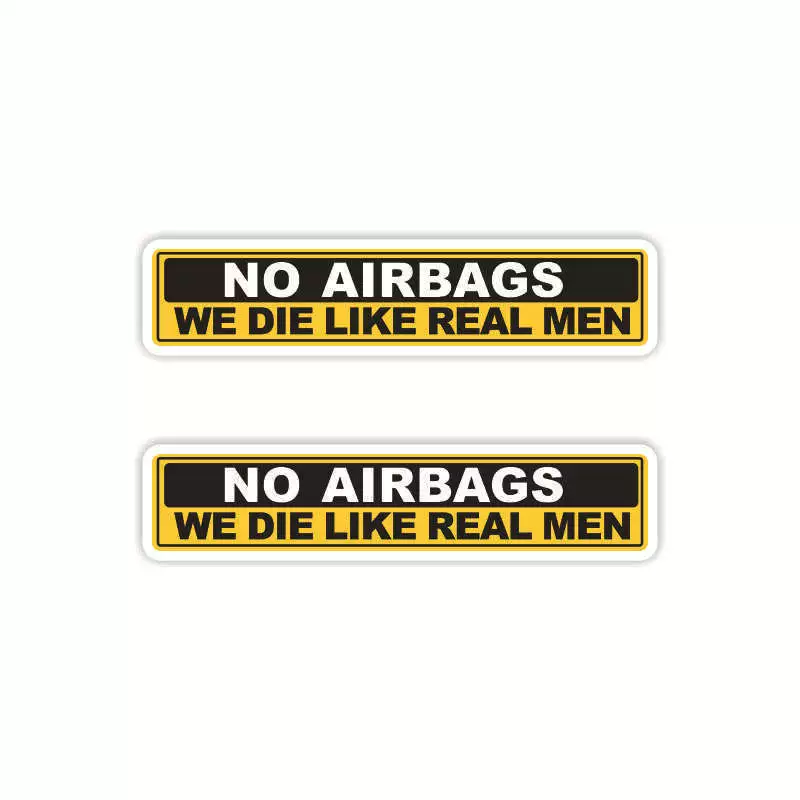 Funny Warning Car Stickers Set, PVC Waterproof, Multiple Designs, 2 pcs/set