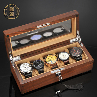 Elm wood jewelry watch box storage box bracelet tray display box jewelry box collection box finishing box