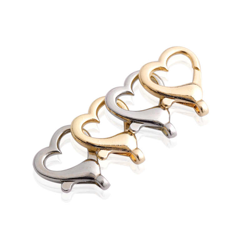 10 PCS/Package Alloy Heart Shape Lobster Clasp Simple Style display picture 8