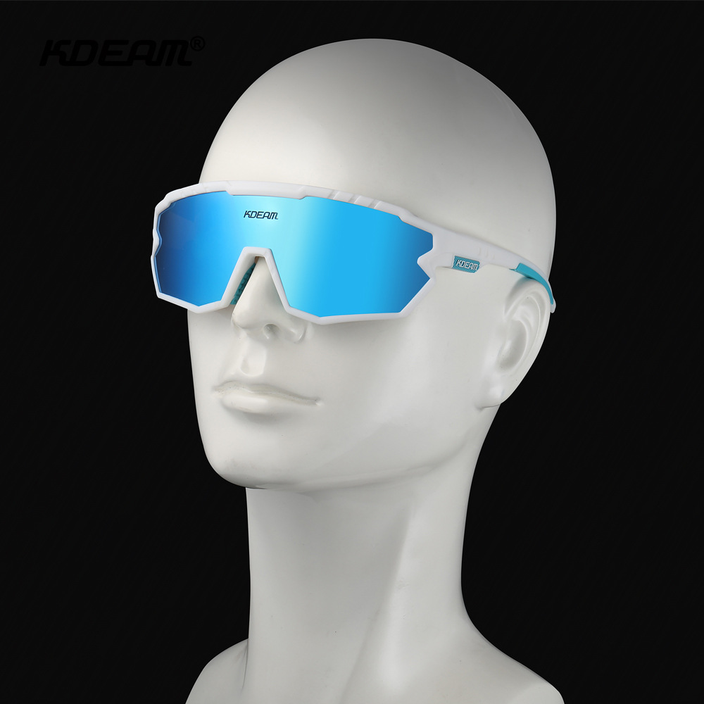 KDEAM nya TR90 cykelsolglasögon polariserade herrsolglasögon utomhussport färgglada äkta filmglasögon KD717_voghion.com