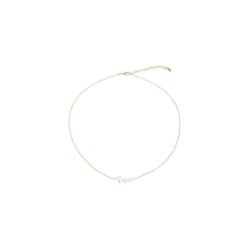 Summer pearl necklace new year women's light luxury niche clavicle chain ins design necklace simple accessories