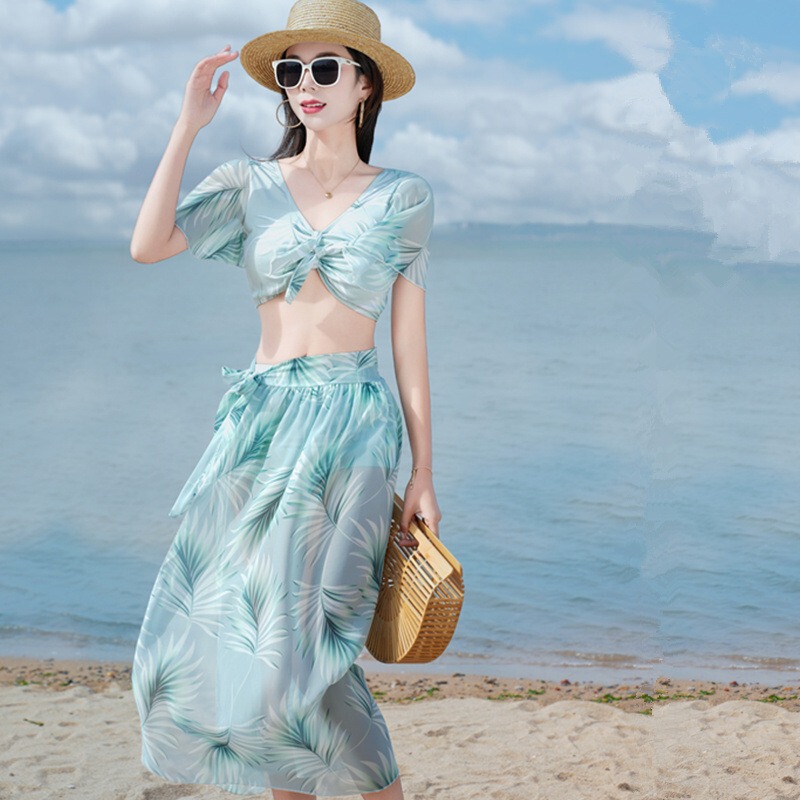 [Sweeter Than the First Love] Swimsuit Women's Split Three-Piece Bikini Bikini Seaside Resort Hot Spring Sexy Swimsuit