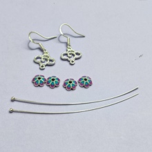 ���h��Ȧ���۴ֶ��h925�yɫ��ɫ���y̩�y���y���h���DIY��