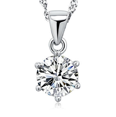 화이트 골드/체인 없음 (화이트 구리 도금 화이트 골드)