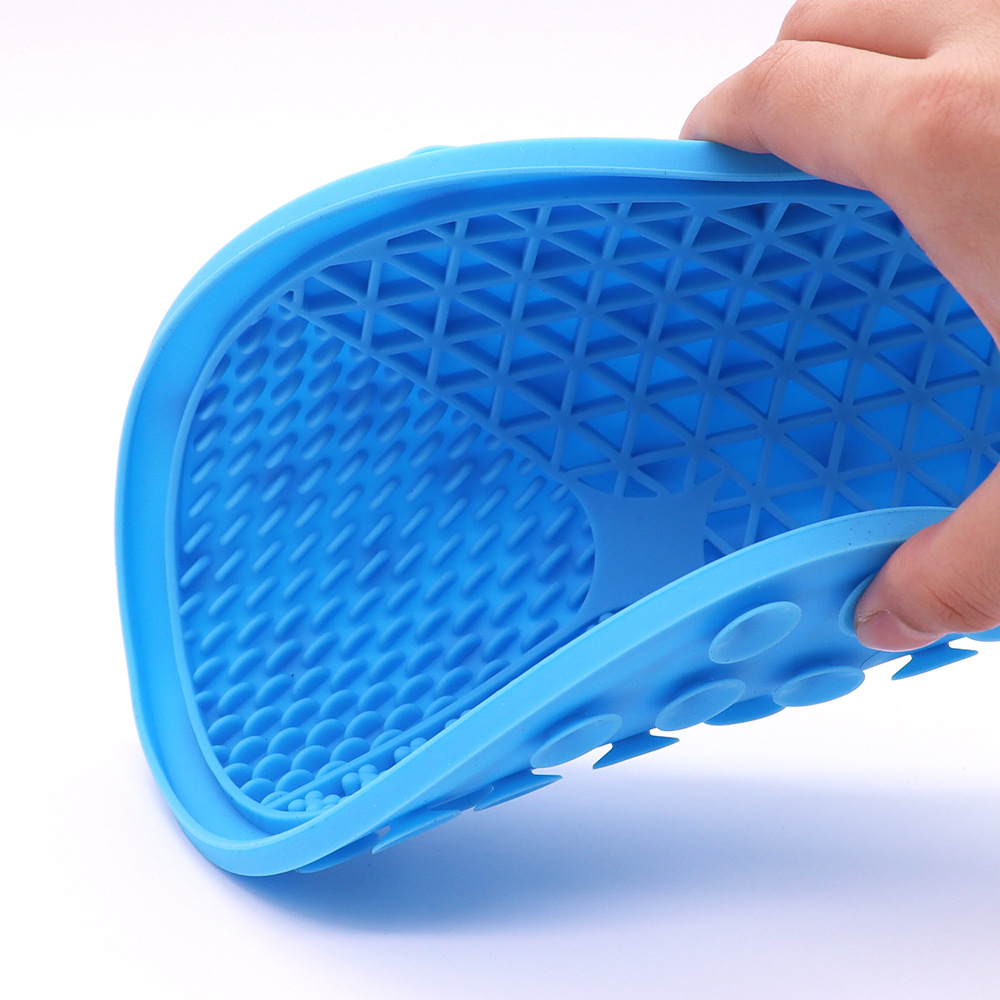 Almohadilla para lamer para perros, juego de comida para mascotas, almohadilla para lamer de silicona, comida lenta para perros, anti-asfixia, plato para lamer para gatos, alimentador, almohadilla para ventosa de pulpo