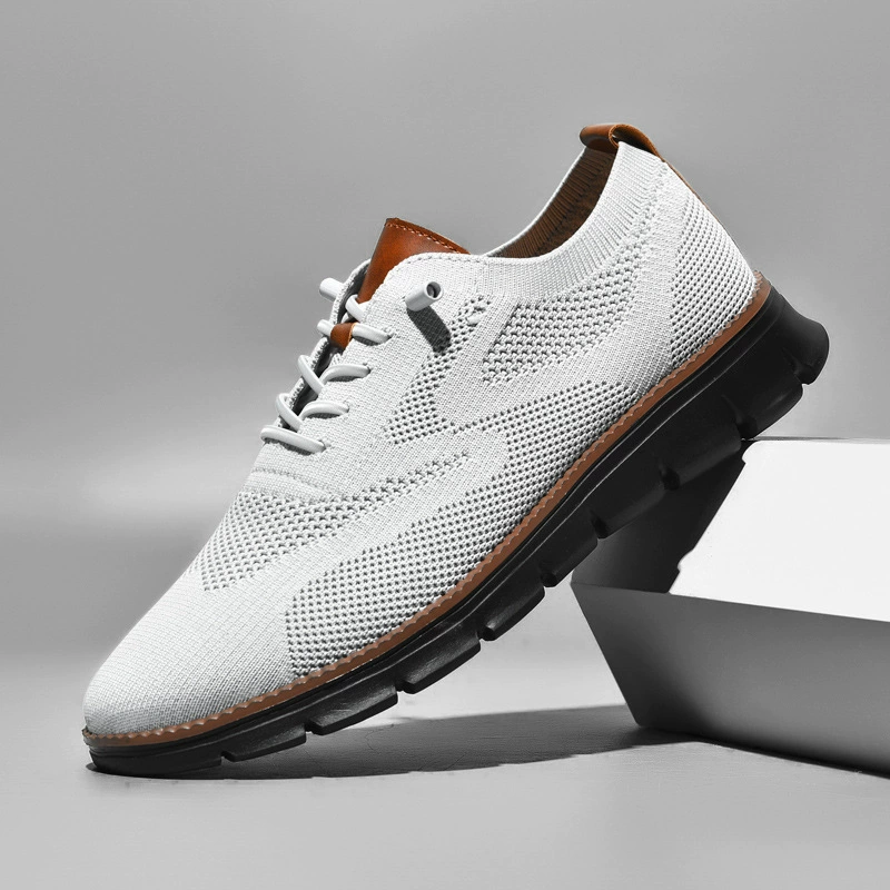 2024 Британские Стиль Мужская обувь Летняя дышащая спортивная обувь Повседневная модная обувь Мужская трансграничная обувь большого размера 48 ярдов бег