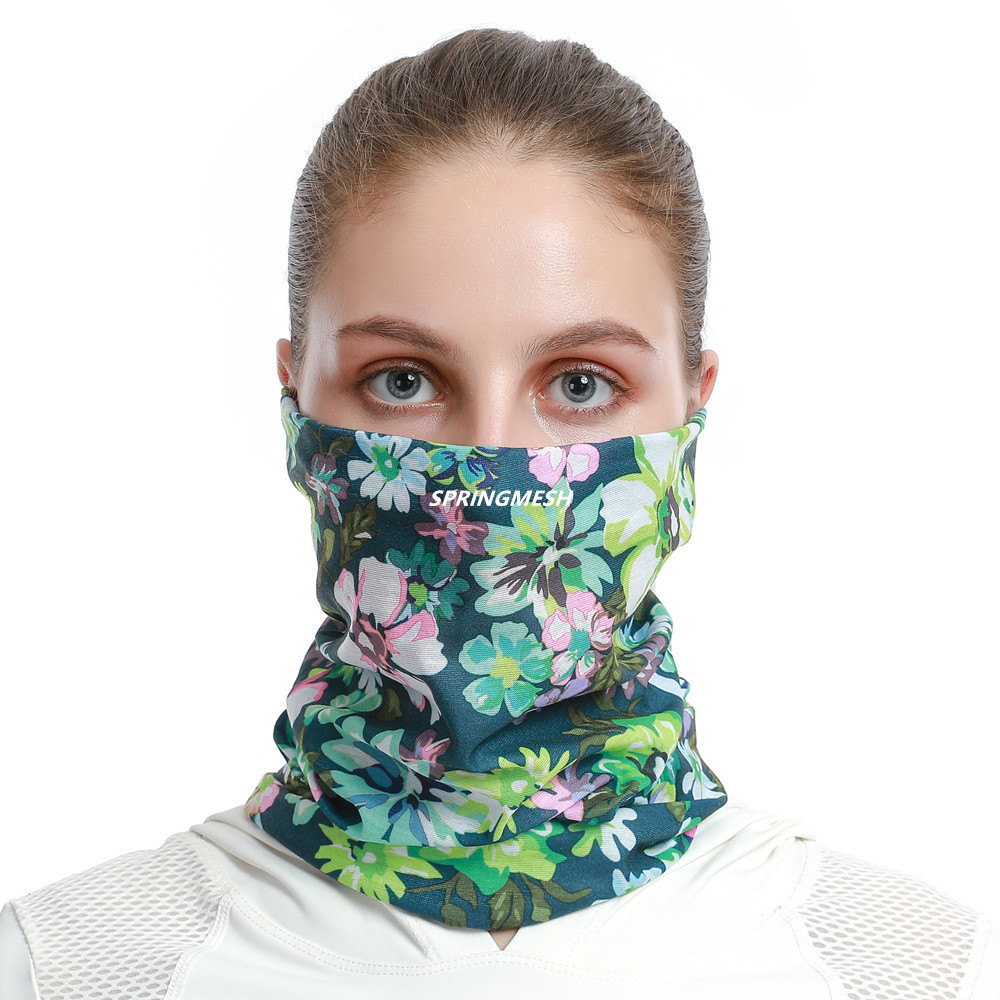 Sun protection face mask, outdoor hiking sunshade, UV-resistant camouflage multi-functional seamless magic headscarf