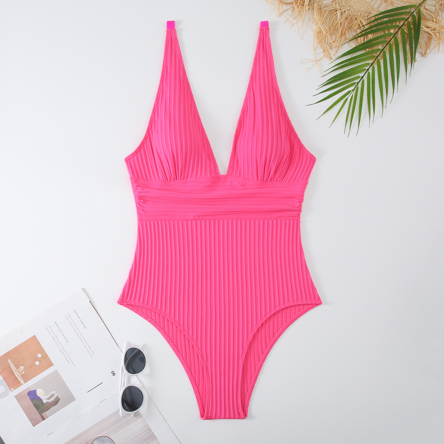 Femmes Sexy Couleur Unie 1 Pièce Une Seule Pièce Maillots De Bain display picture 1