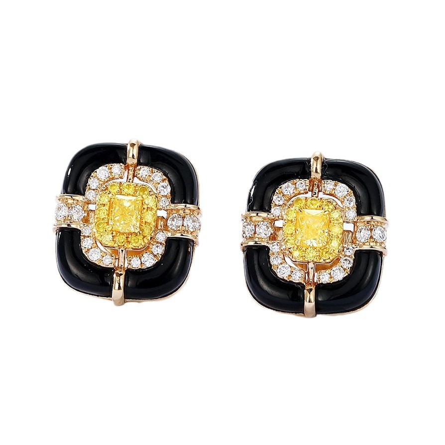 Earrings 1pc hip hop does not fade versatile men and women simple tide personality versatile titanium steel_voghion.com