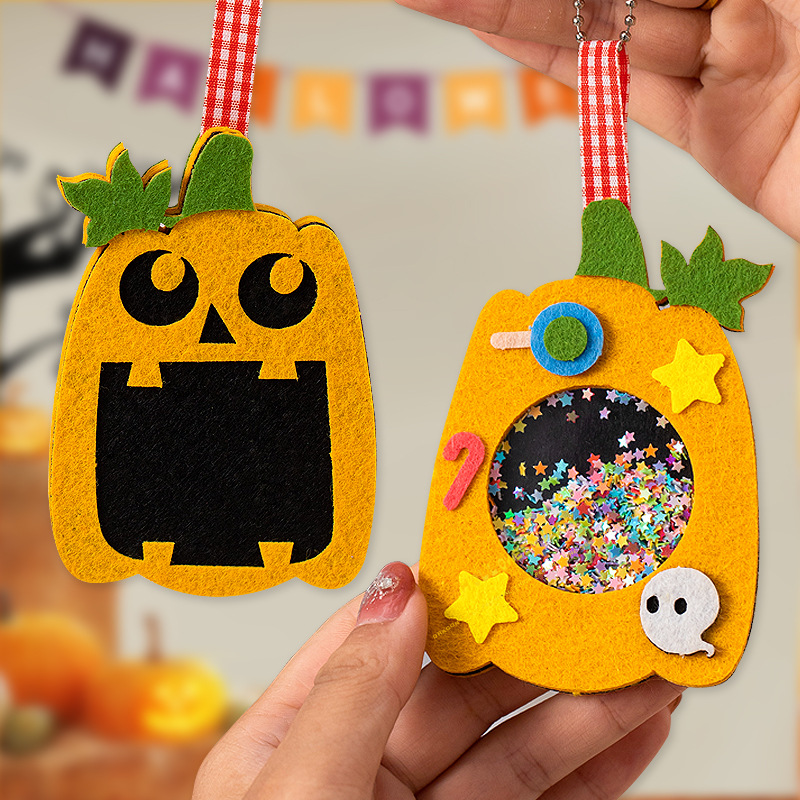 halloween pumpkin the hokey pokey hanging decorations non-woven cloth ornaments diy handmade material children‘s small gift items