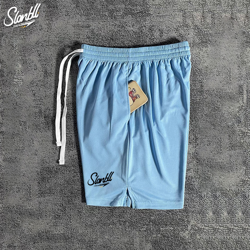 Slambll Summer New American Basketball Sports Shorts Three-Point Mesh Quick-Drying Running Training Breathable Ball Pants