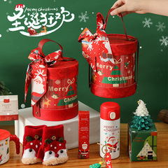 クリスマスプレゼント新年クリエイティブ抱っこ桶クリスマスお土産平安夜リンゴ箱小プレゼントセット