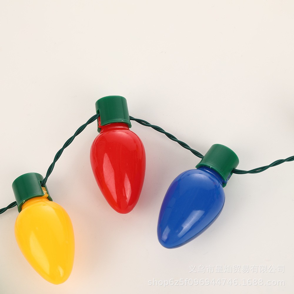Fábrica de stock transfronterizo 13 lámparas LED collar de lámpara de lámpara de lámpara de fiestas de luces de colores juguetes de regalo