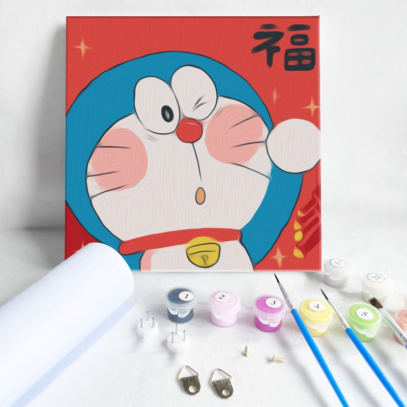 Цифровая масляная живопись 20*20 Детский мультфильм DIY handmade-painted декоративная картина последующего поколения дистрибьютор 제조업체 específicos