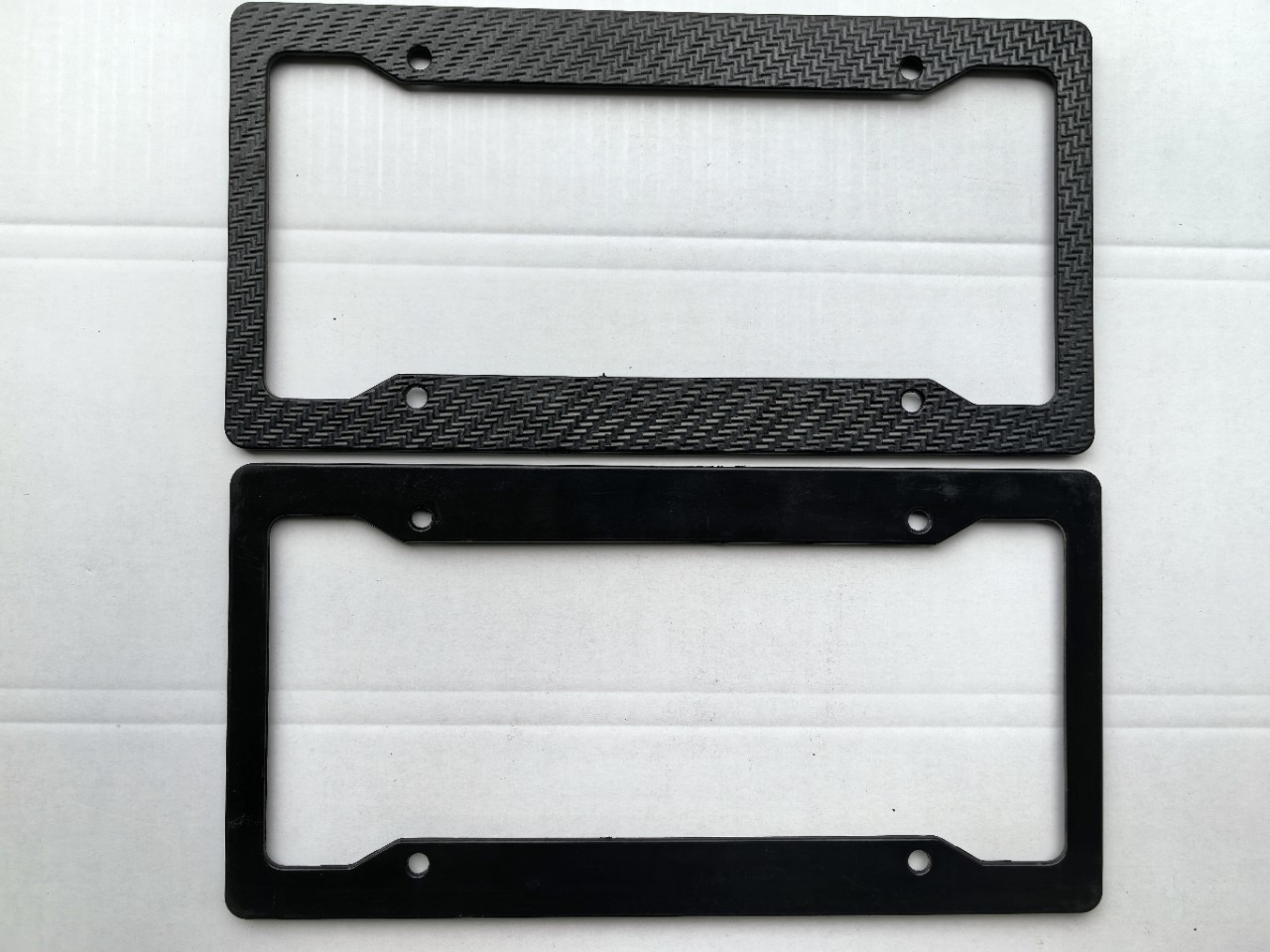 Cross-Border Factory Direct Sales Amazon Us Standard License Plate Frame Plastic Abs Carbon Fiber Pattern License Plate Holder License Plate Frame Cross-Border