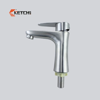 Stainless Steel 304 Brush Hot Cold Basin Taps Bathroom Mixer