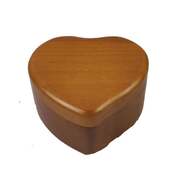 Xinshuofan retro reloj en forma de corazón caja de música de madera caja de música Sky City cañón regalo creativo regalo