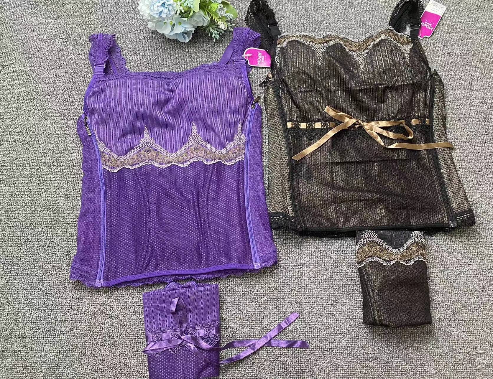 Varios corsé vientre contratación vinculante cinturón corsé acero hueso brillante caucho corsé de látex