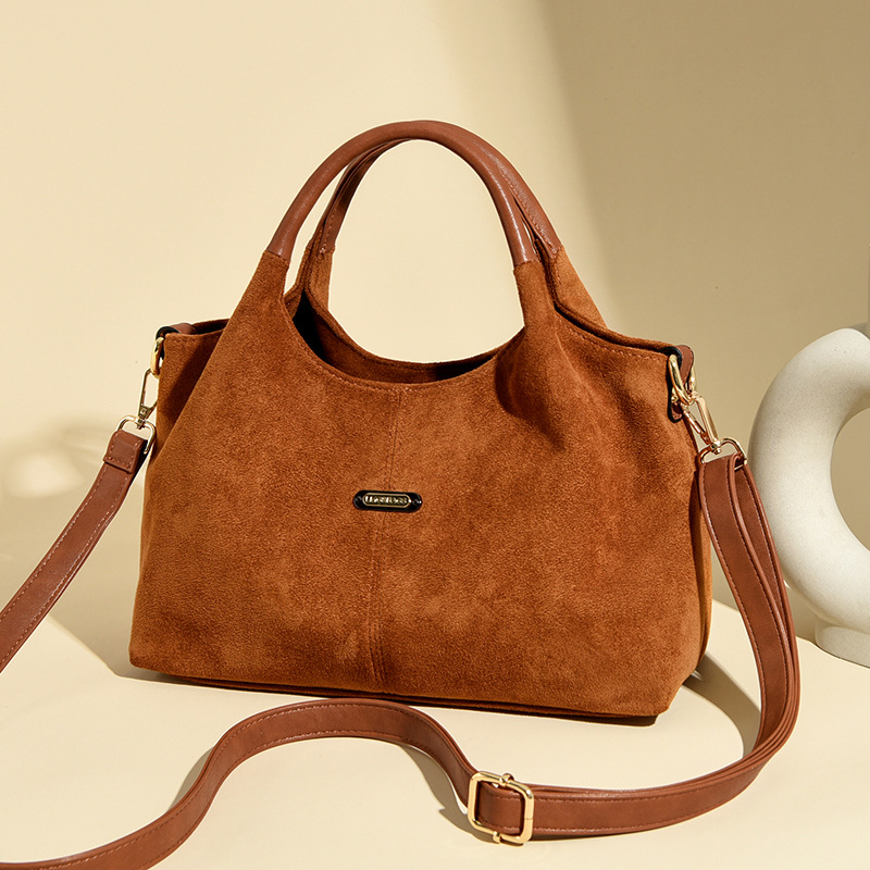 Cross-Border Women's Handbag 2025 New Fashion Texture Shoulder Bag Korean Style Trendy Large Capacity Crossbody Bag