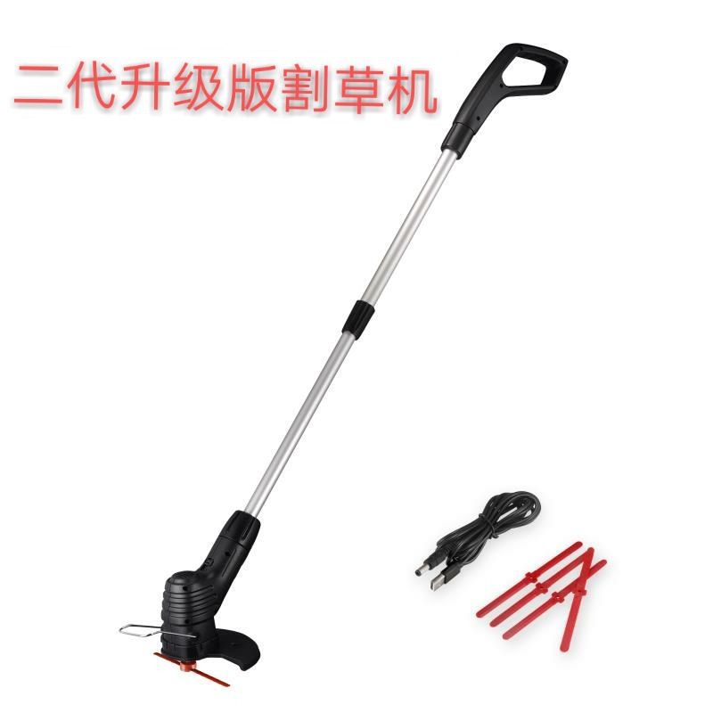 新款家用园林便携充电式修剪草坪无线小型除草机
