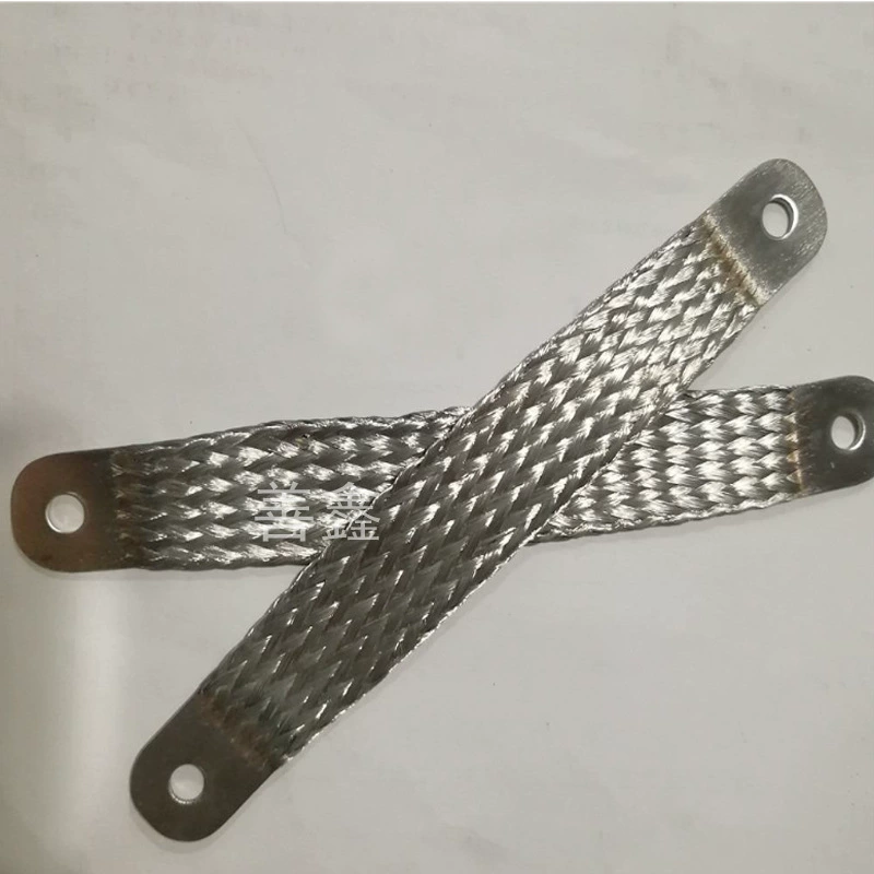 Встроенный заземляющий провод без клемм. 25-местный соединительный провод с квадратным кольцом. Медный плетеный провод. Медная плетеная лента.