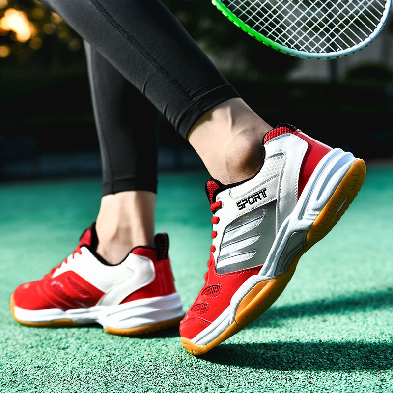 新款大码羽毛球鞋橡胶底学生运动鞋透气防滑乒乓球鞋排球鞋网球鞋