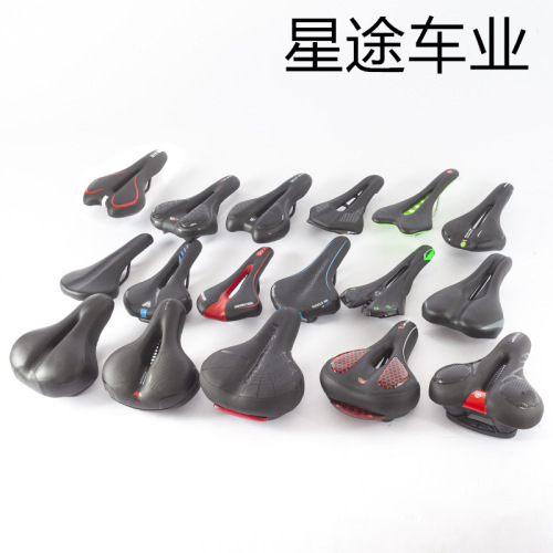 Bicycle seat, mountain bike seat, hollow air hole saddle pad, thick folding bike taillight cover, cycling equipment
