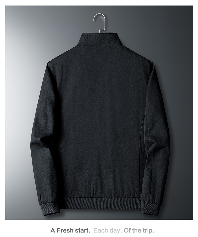 Men's Clothing Jacket men's clothing this spring and autumn middle aged and young men's jacket casual baseball collar thin loose trend jacket_voghion.com