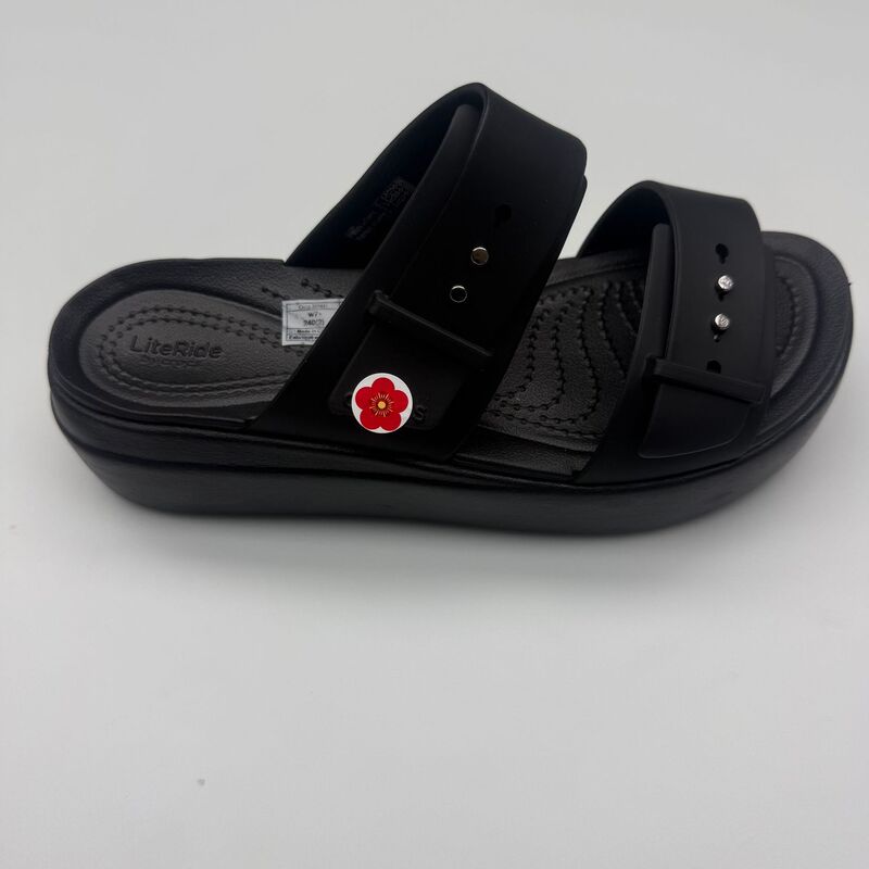 Crocs Brooklyn Thick-Soled Platform Sandals Flip-Flops Outdoor Casual New Fashion Non-Slip Sandals