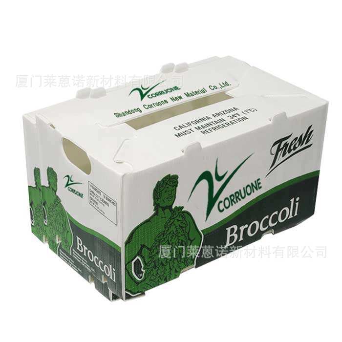 Caja de frutas y verduras de placa hueca pp personalizada plegable impermeable frutas y verduras frescas de transporte de cadena de frío Caja de plástico de calcio image 12
