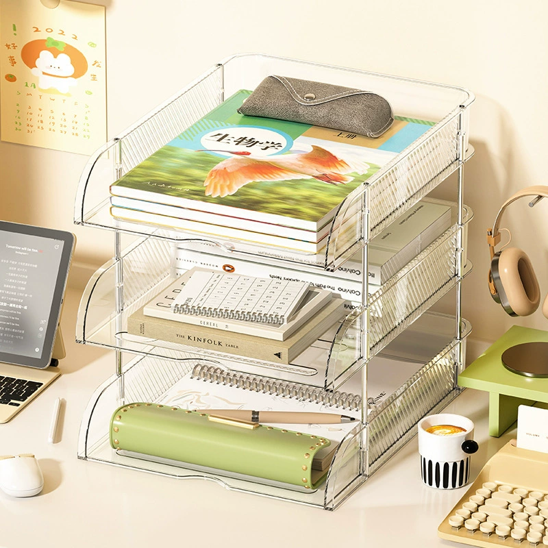 Трансграничное Специально для прозрачной визуальной стойки для хранения документов настольный шкаф для хранения документов Организовать канцелярские товары офис бумаги A4