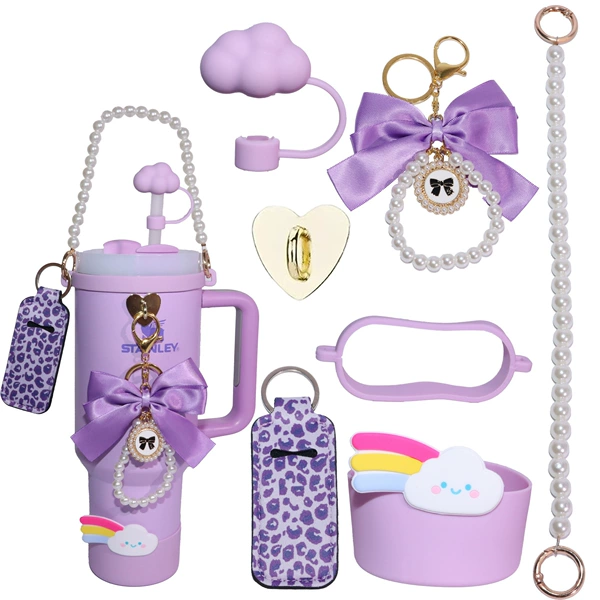 Cloud seven-piece set purple