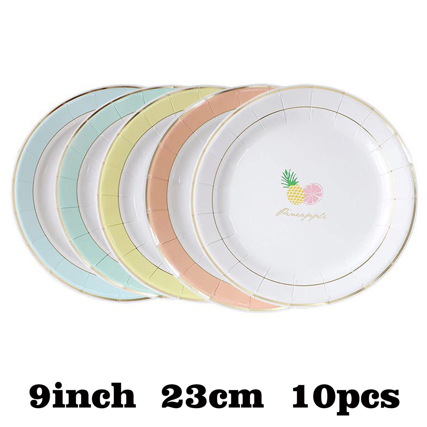 Plato de papel desechable de dibujos animados platos de cena de color platos de pastel de fiesta de cumpleaños platos de postre platos de actividad platos de fiesta
