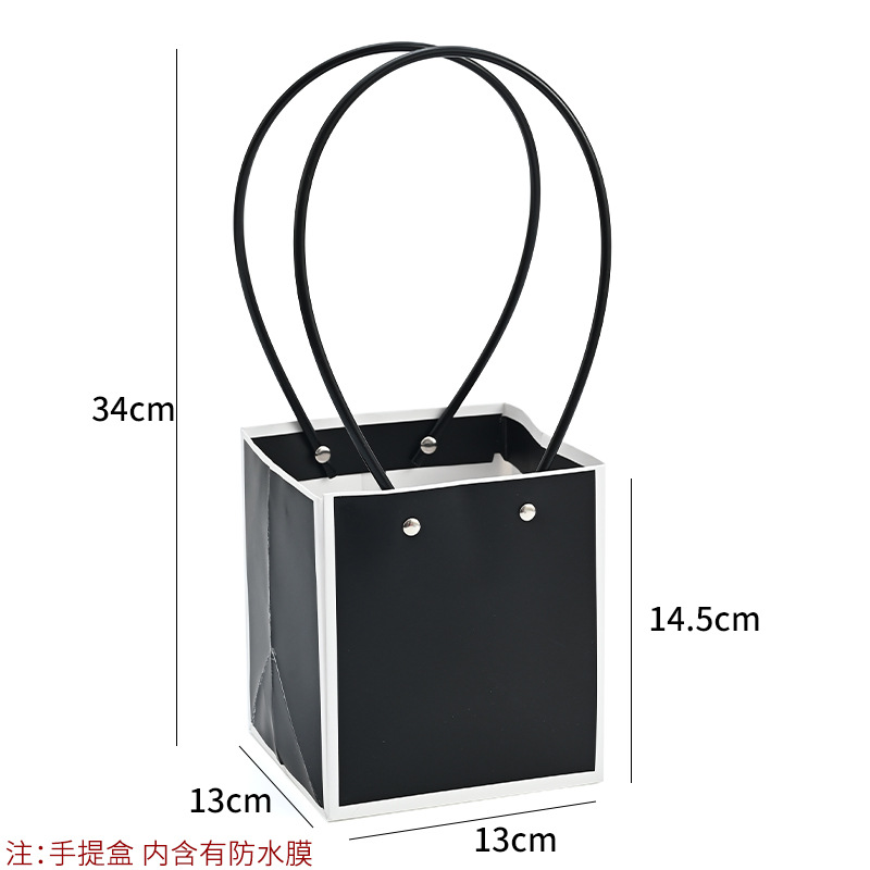 Bolso especial transfronterizo para flores, descuento al por mayor, bolsa trapezoidal de papel kraft impermeable, bolsa de embalaje de regalo, bolsa de ramo