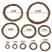 土伏藤编花环藤圈藤环圣诞DIY花店装饰品配件藤制品门环