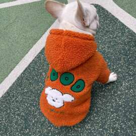 冬季新款狗狗衣服加绒厚款外套宠物巴哥斗牛柴犬柯基冬天保暖外套